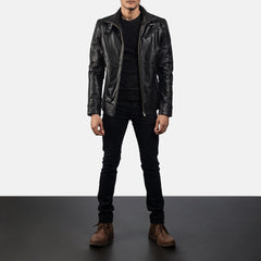 Legacy Biker Jacket Made From Black Leather