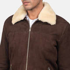 Coffner Jacket In Brown Shearling Fur