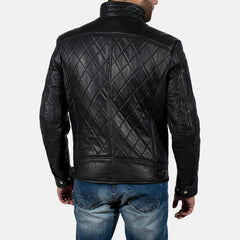 Equilibrium Leather Jacket In Black