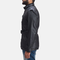 Hunter Leather Jacket In Black