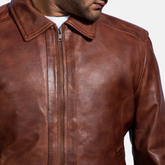 Inferno Leather Jacket In Brown