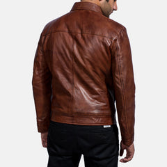 Inferno Leather Jacket In Brown