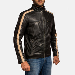 Jack Biker Jacket Made From Black Leather