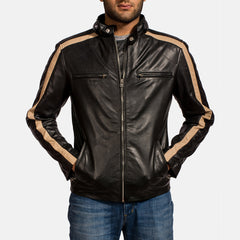 Jack Biker Jacket Made From Black Leather