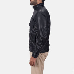 Maurice Leather Jacket In Black