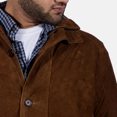 Sheriff Suede Jacket In Brown