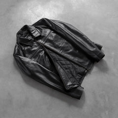 Mystical Leather Jacket In Black