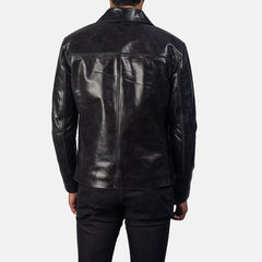 Mystical Leather Jacket In Black