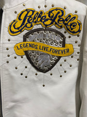 Pelle Pelle  Legends Live Forever White Men's Leather Jacket