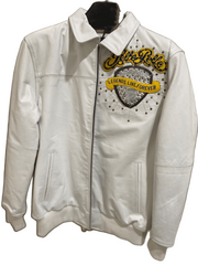Pelle Pelle  Legends Live Forever White Men's Leather Jacket