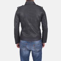 Sergeant Leather Jacket In Black