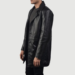 Classmith Coat Made From Black Leather