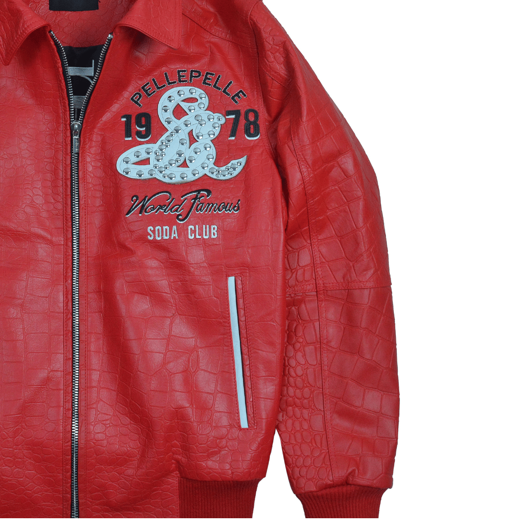 Pelle Pelle Red Soda Club Leather Jacket