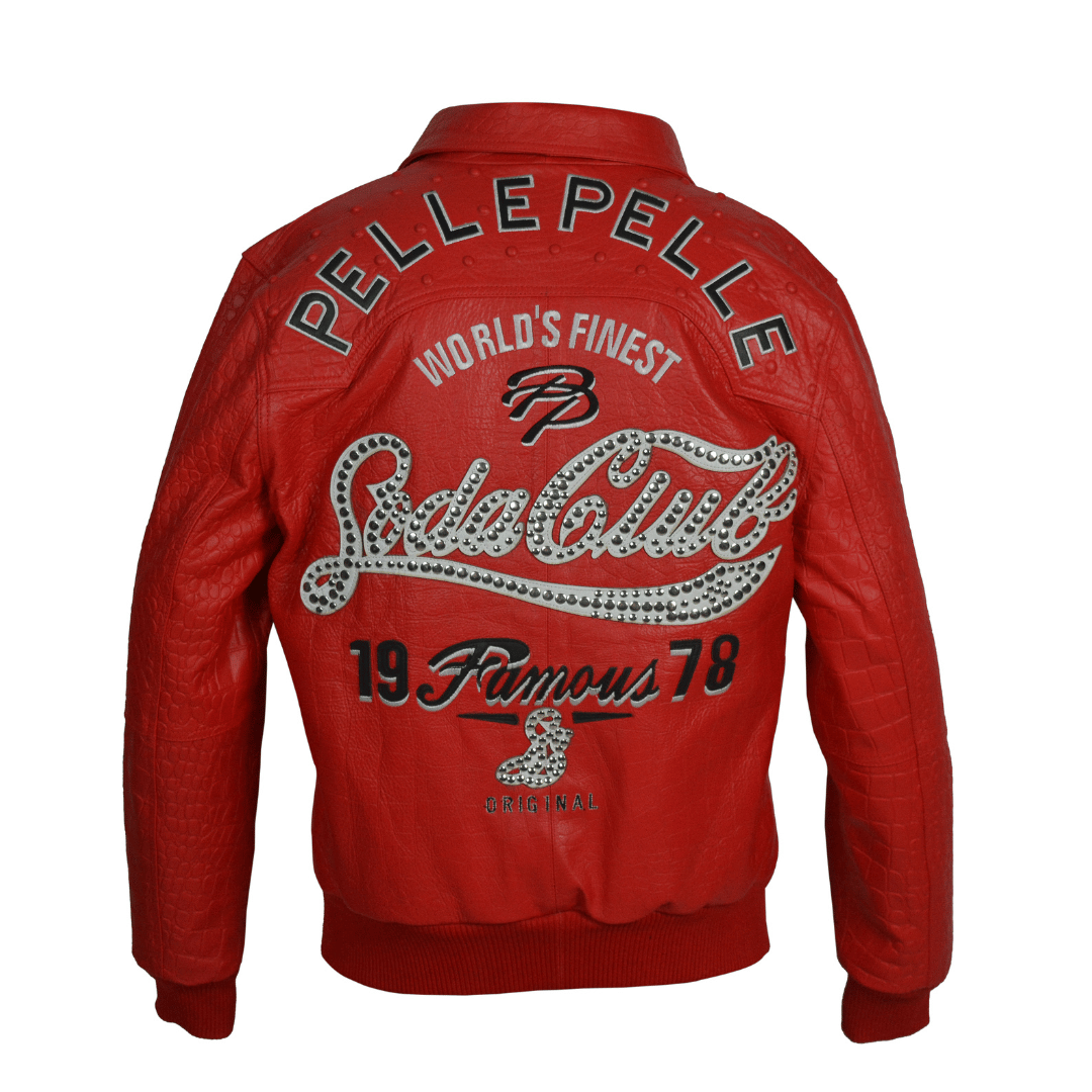 Pelle Pelle Red Soda Club Leather Jacket