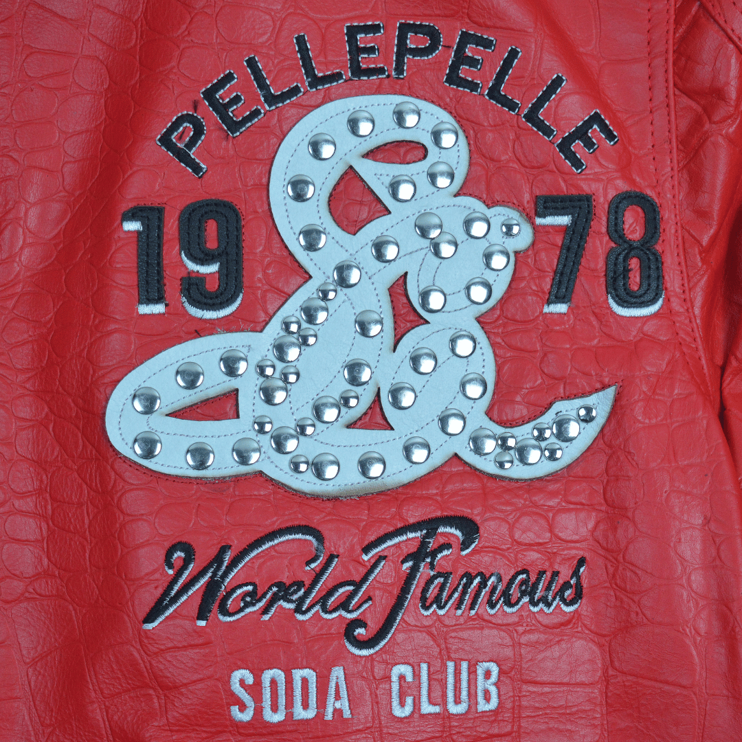 Pelle Pelle Red Soda Club Leather Jacket