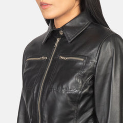 Tomachi Leather Jacket In Black