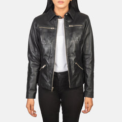 Tomachi Leather Jacket In Black