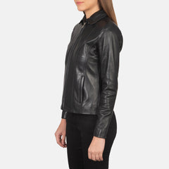 Colette Jacket Crafted In Black Leather