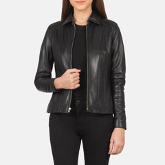 Colette Jacket Crafted In Black Leather