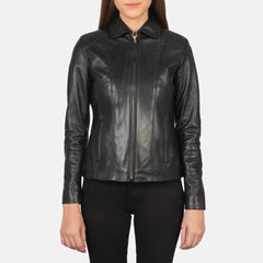 Colette Jacket Crafted In Black Leather