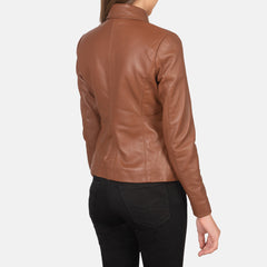 Colette Jacket Crafted In Brown Leather