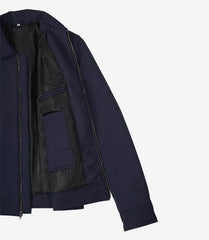 Wade Men's Lightweight Harrington Jacket in Blue