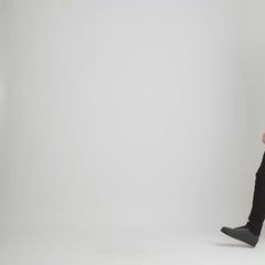 Walton Leather Varsity Jacket In Blue