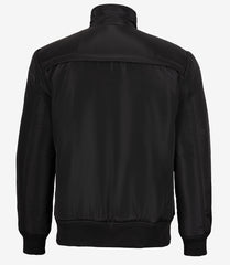 Classic Men's Bomber Jacket in Black Polyester